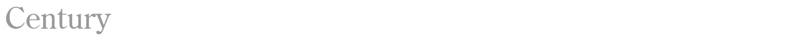 Century font preview